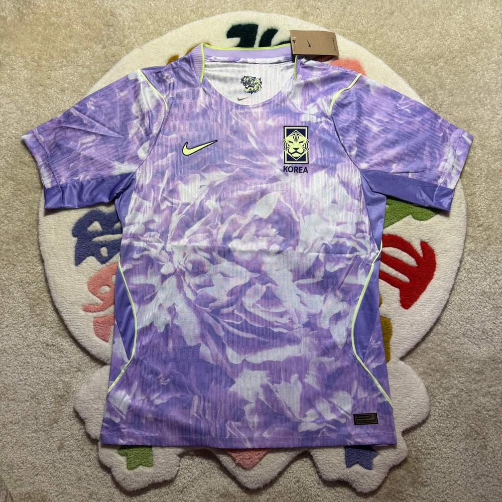 Nike South Korea 2023 Away Jersey Mens L Purple Floral Soccer Shirt